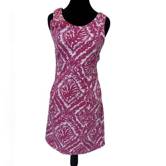 Lilly Pulitzer Pink and White Patterned Dress - Picture 7 of 7